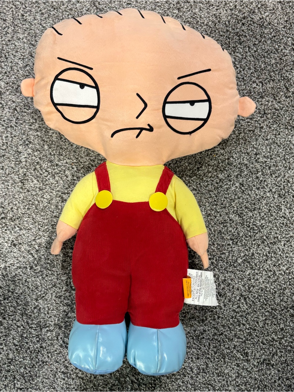 Family Guy Stewie Griffin Plush 24” Toy RARE 2005 Vinyl Feet